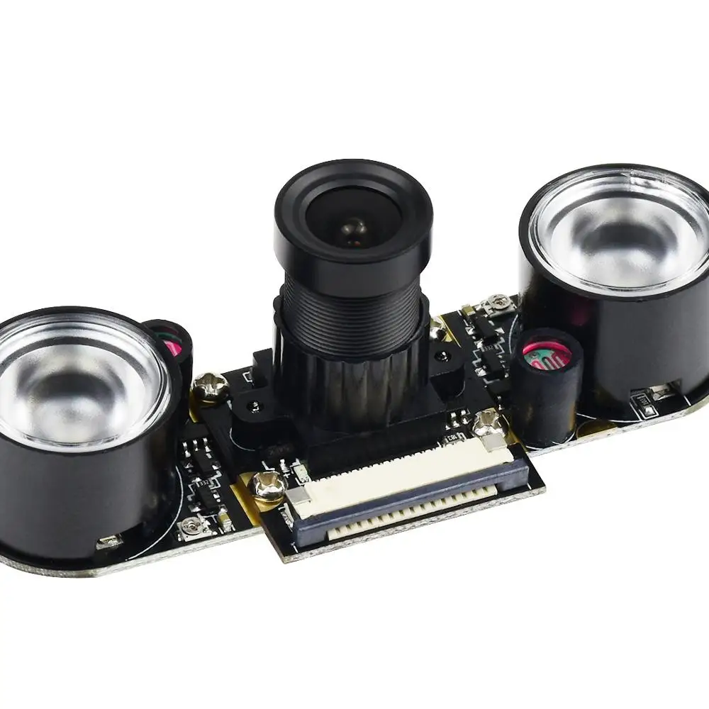 Waveshare RPi Camera (F) 5 Megapixel OV5647 Sensor Supports Night Vision Adjustable Focus for Raspberry Pi