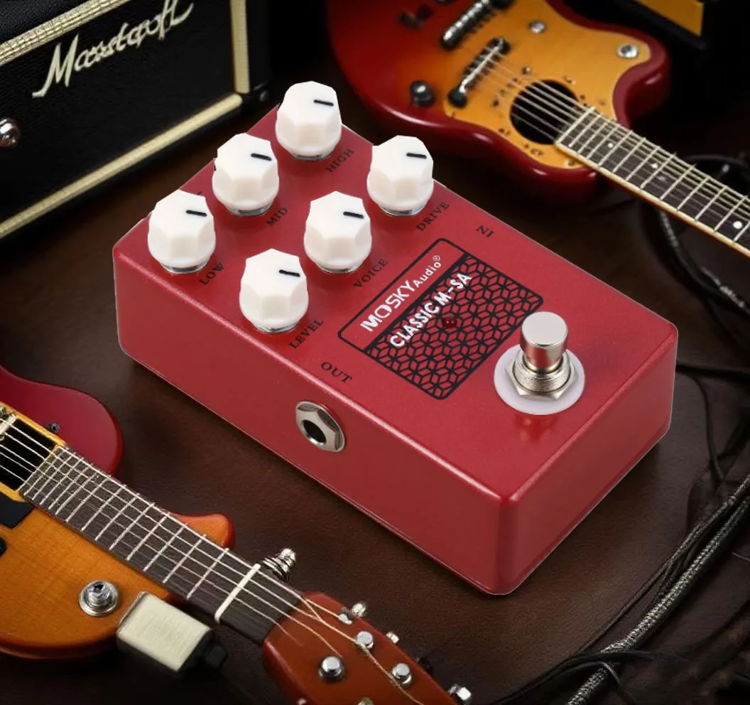 Speaker Guitar Tuner Pedal Guitar Effect Pedal based on Tech21 SansAmp Character California Simulation Drive Voice Level Guitar