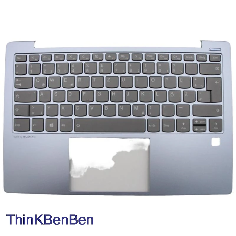 DE German Blue Keyboard Upper Case Palmrest Shell Cover For Lenovo Ideapad S530 13 13IWL 13IML 5CB0S16231