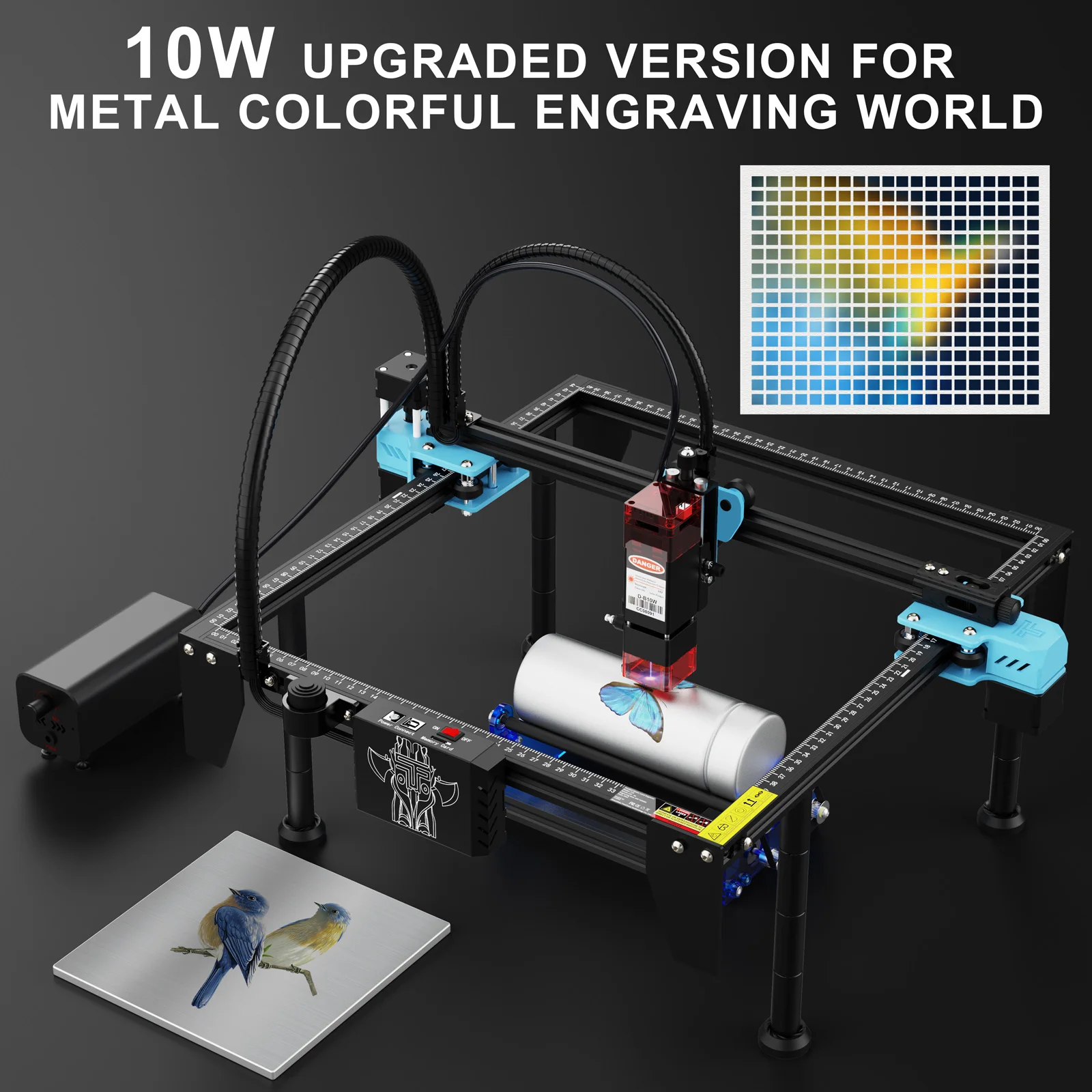 Twotrees TTS-10 pro 80w gravador a laser de aço inoxidável diy logotipo impressora metal TTS-55Pro máquina gravura a laser cnc corte madeira