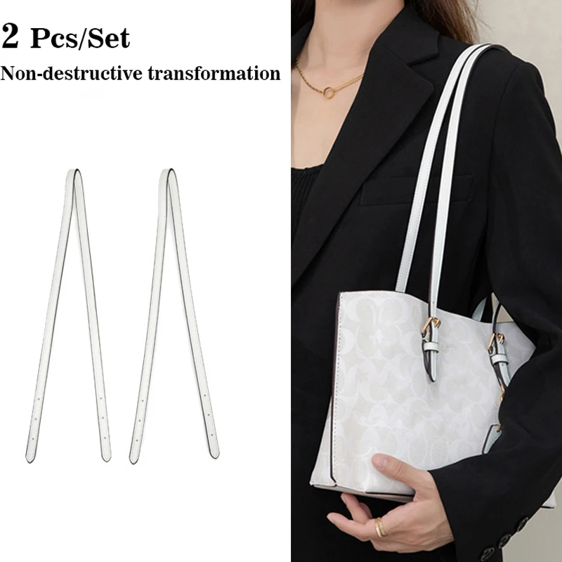 2Pcs 13mm Width Bag Shoulder Strap For Coach Mollie Tote Bag Accessories Armpit Bag Hand Strap 81cm Replacement Long Strap