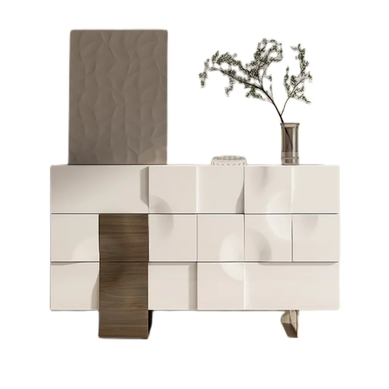 

Italian light luxury chest of drawers modern simple foyer porch partition multi-functional storage living room cabinet