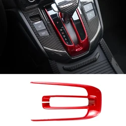 Red Car Front Center Gear Shift Panel Cover Trim ABS Sticker Decoration Fit for Honda CRV CR-V 2017 2018 2019 2020 2021 2022