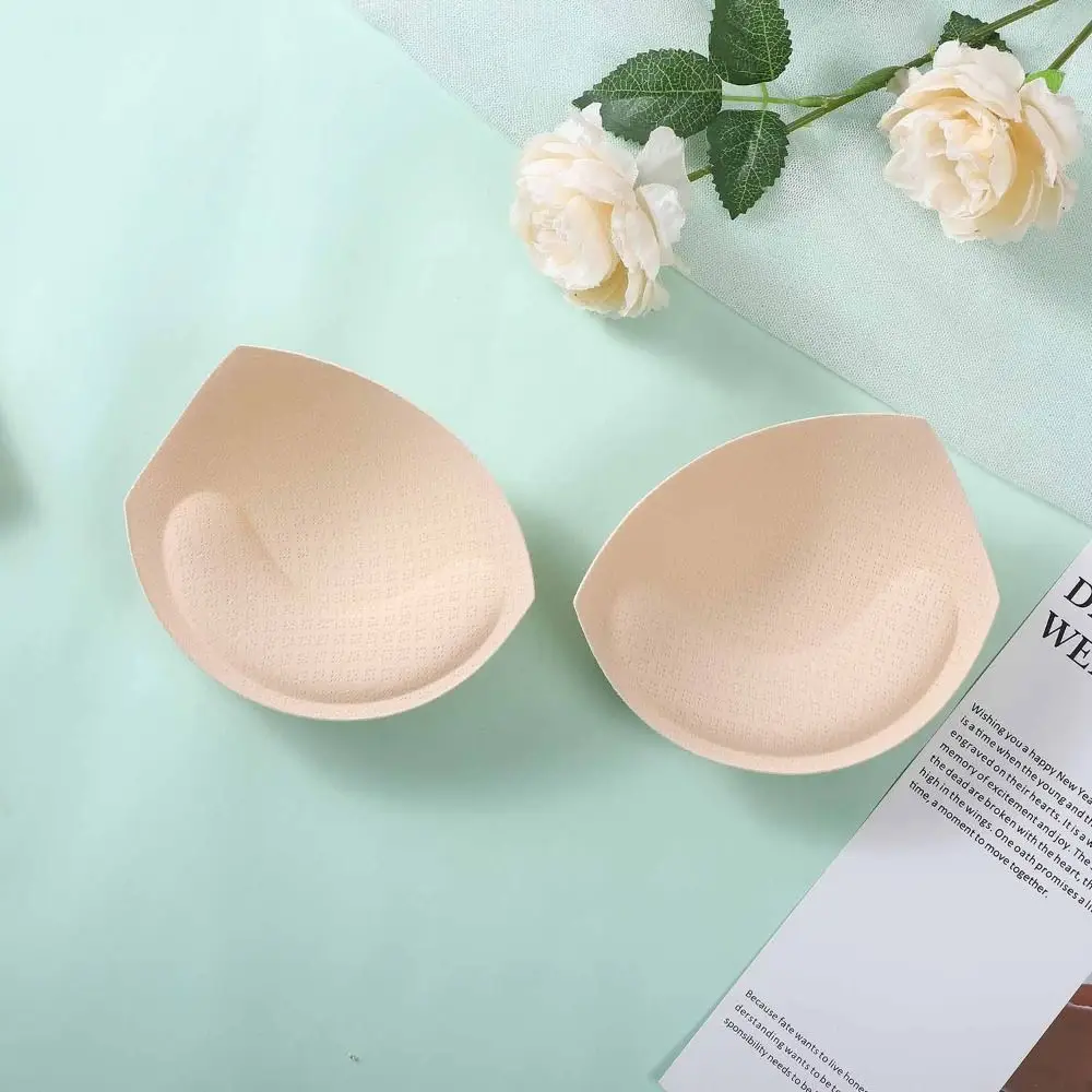 Reusable Thick Women Invisible Thin Soft Push Up Insert Sponge Pads Foam Triangle Breast Bra Accessories Enhancer Chest Pads