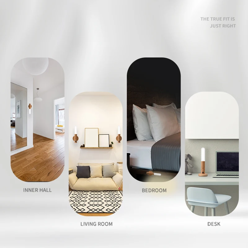 مصباح حائط LED لاسلكي بمستشعر للحركة ، ضوء ليلي دافئ ، عصا خشبية ، خزانة ممر ، ضوء خزانة ملابس ، ديكور منزلي