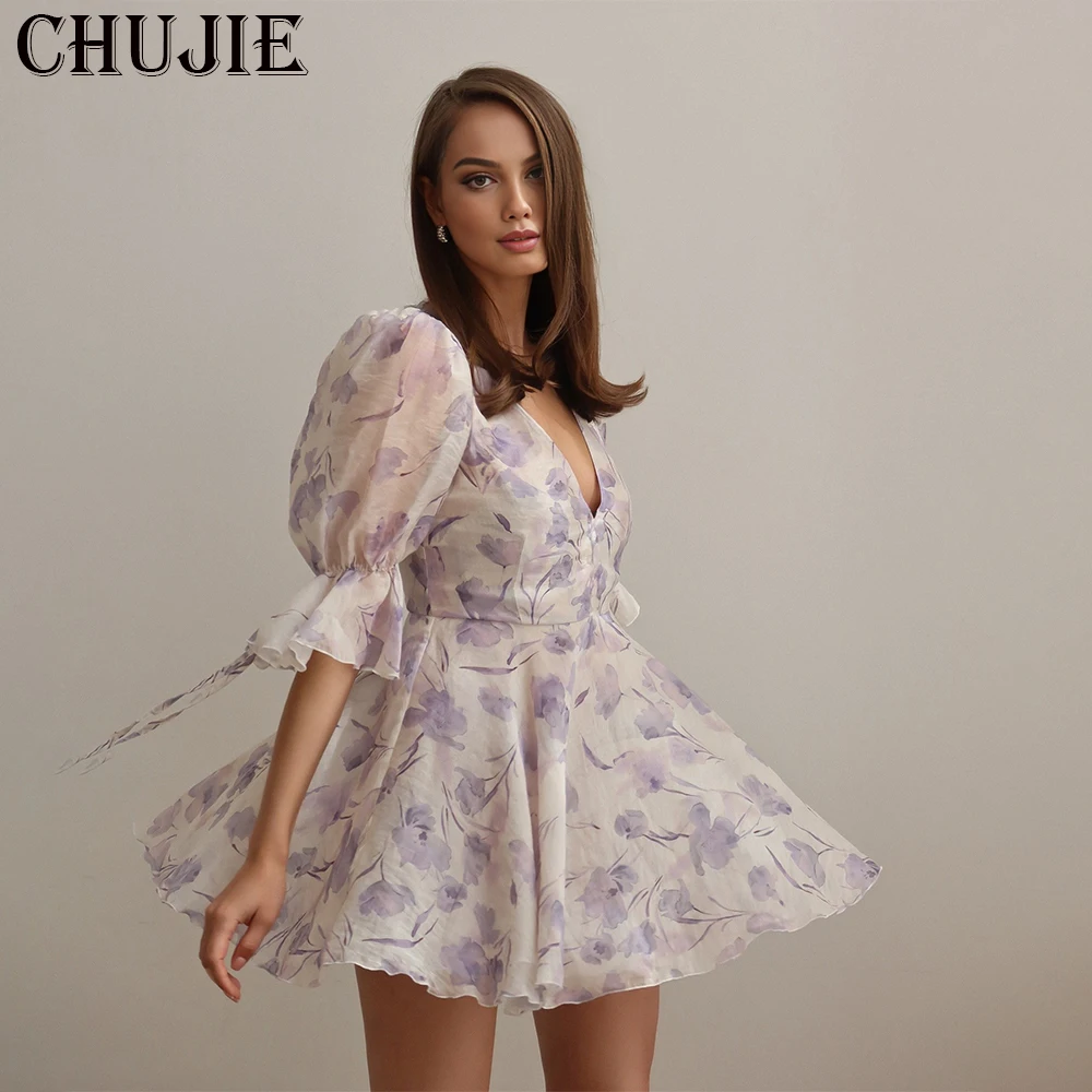 

Print Half Sleeves Mini vestidos graduación Customized Princess Birthday Gowns A Line Homecoming Dresses Women Cocktail Dresses