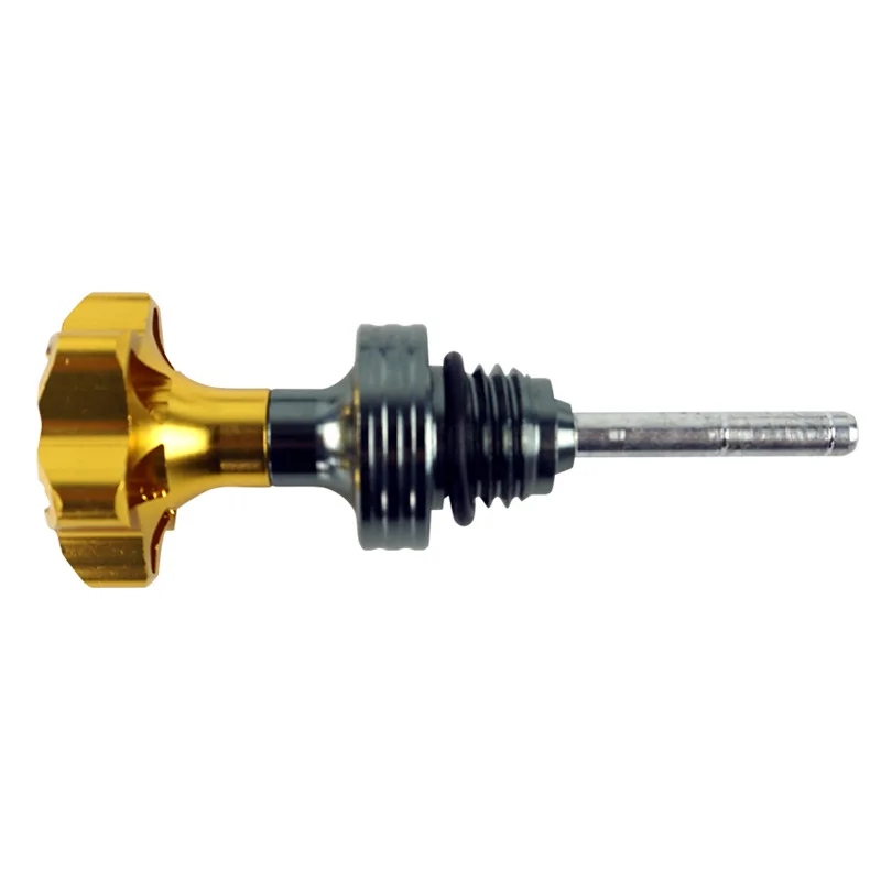Varilla de nivel de aceite para motor de motocicleta, tapón de llenado, medidor de nivel de aceite del cárter del motor, rojo, azul, negro, dorado,