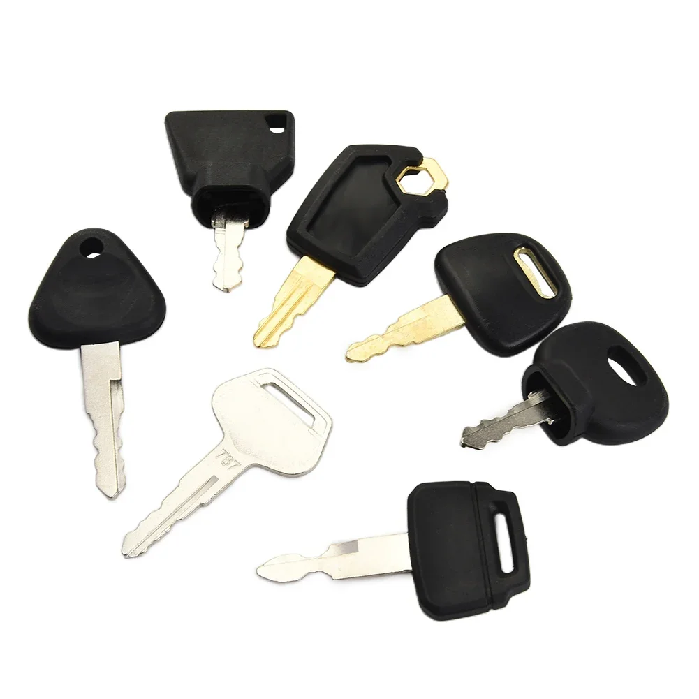 7PC CONSTRUCTION MACHINE KEYS 14607 5P8500 K250 H800 For JCB For Volvo Tractor Excavator Construction Machinery Key Kit