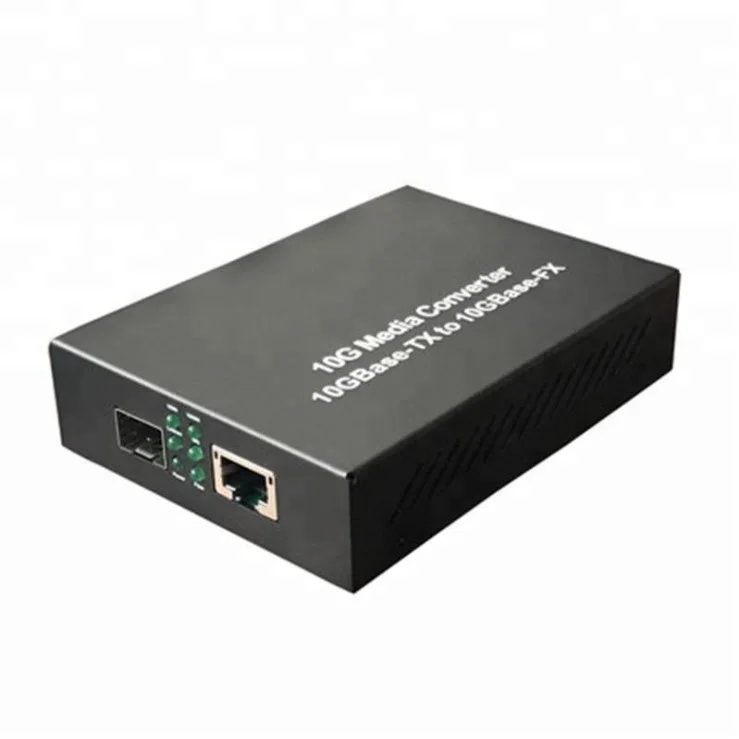 

10Gbps High speed Fibre Optic Ethernet 10G Media Converter SFP+/XFP To RJ45 Media Converter