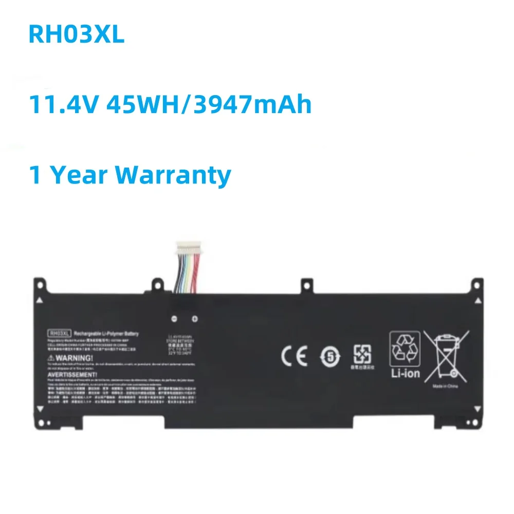 

RH03XL 11.4V 45WH Laptop Battery For HP ProBook 430 440 450 630 640 G8 Series HSTNN-DB0B UB7X IB9P IB9Q OB1T M01524-2B1