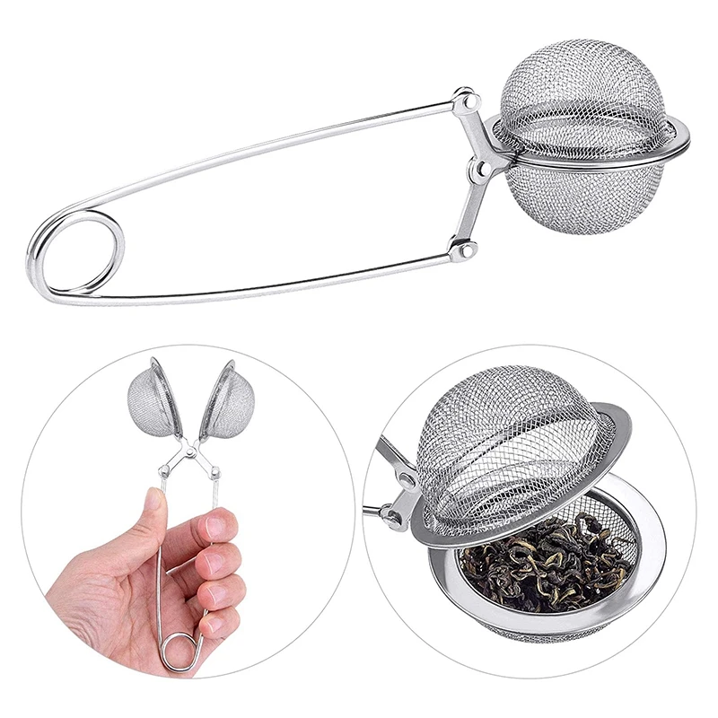 JFBL Hot 6PC Tea Ball Infuser Stainless Steel Mesh Tea Strainer To Filter Tea, Used For Brewing Loose Leaf Tea And Spices