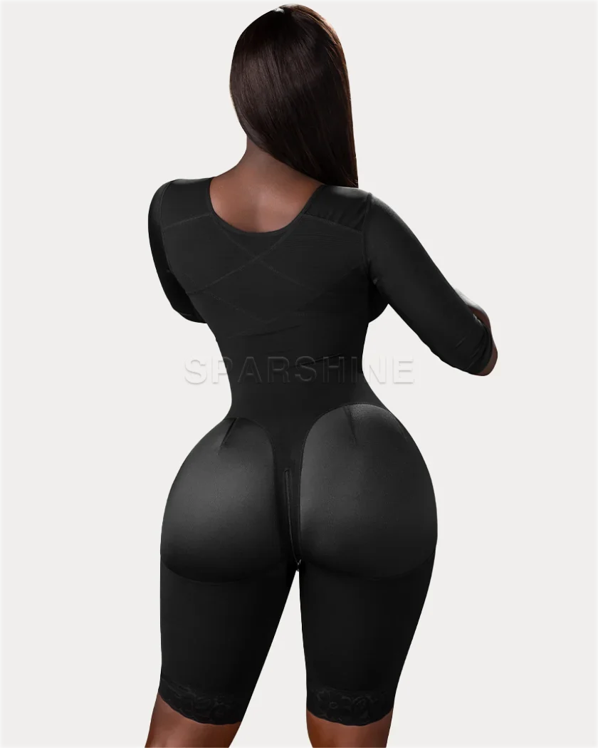 Fajas Colombianas para postcirugía, tecnología de encogimiento de cintura de cuerpo completo, 3 niveles de gancho de compresión, faja de resultados