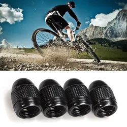 4x Aluminum Nipple Caps Bike Air Port Cover Tire Rim Valve Wheel Stem Cap for Mtb Bike Bicycles Electric Bike Accessories