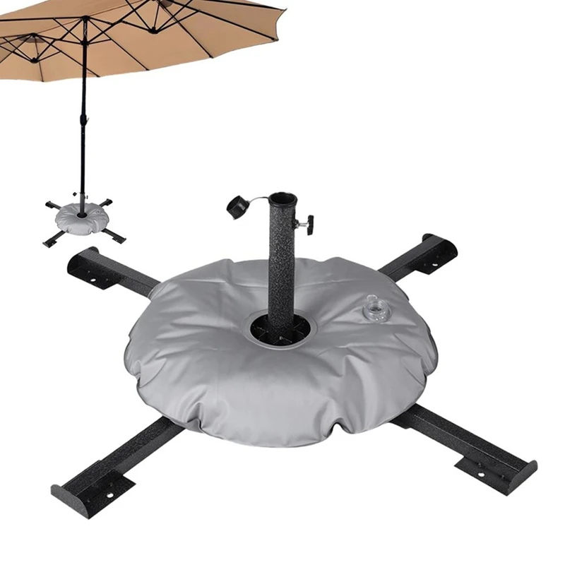 Parasol Umbrella Base Foldable Outdoor Patio Parasol Weight Base Folding Deck Umbrella Weight Stand Camping Part