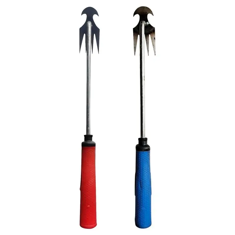 Uprooting Weeding Tool Weeds Puller Weeding Artifact 4 Teeth Dual Purpose Weeder Hand Remover Agricultural Tool For Garden Farm