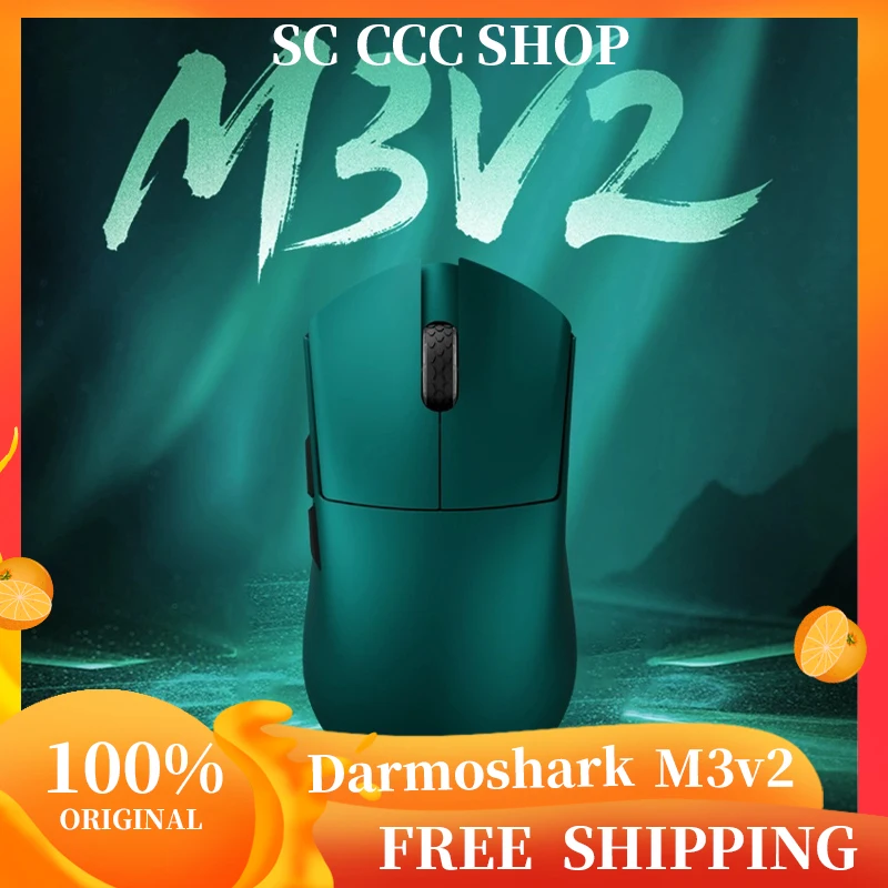 

Darmoshark M3v2 Lightweight Wireless Game Mouse Triple Mode 8k Return Rate Paw3395 Long Endurance For Computer & Office Accessor