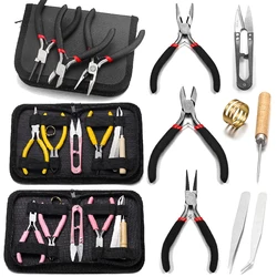 1 Pack Jewelry Making Supplies Kits with Jewelry Pliers Jump Ring Opener Awl Thread Scissors for Jewelry Repair Jewelry Making