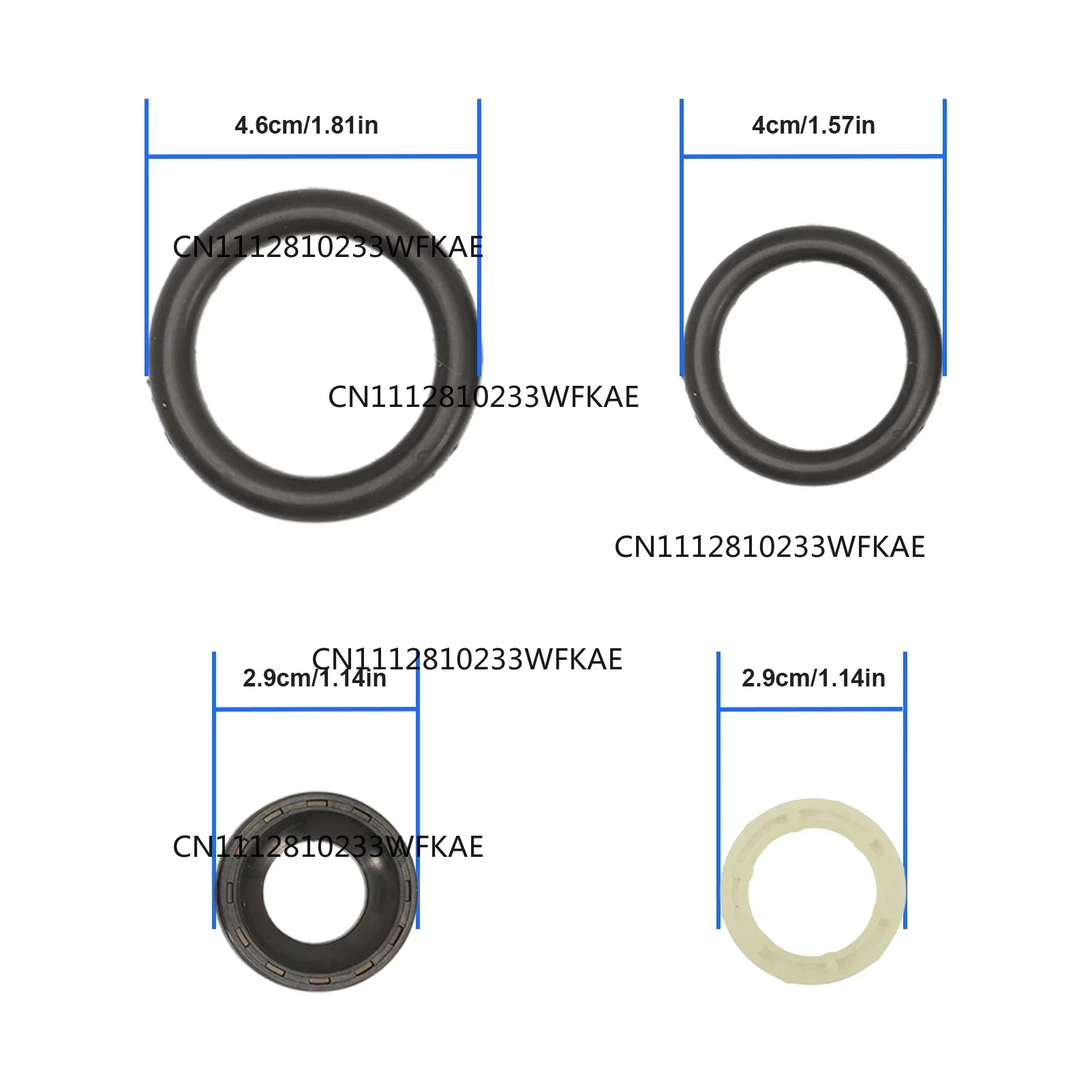 Injector Gasket Kit 1.6 HDi for 1007 206 2004-2018 207 3008 307 308 407 5008 Expert Partner 2005-2018 B9 2008-2018 Jumpy 2007-18