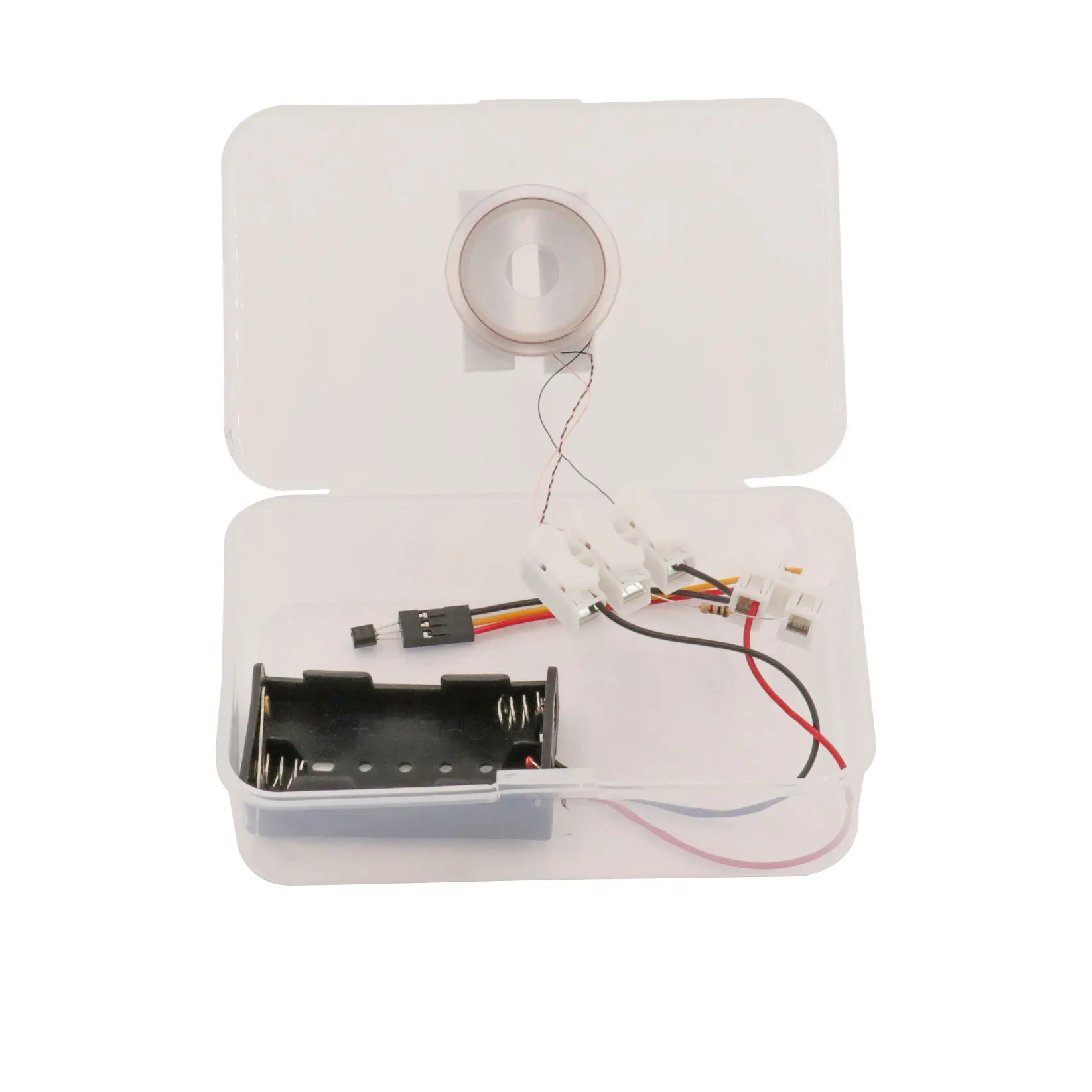 Elektromagnetisches Experiment mit Raumscheiding und Stromextraktion, DIY-Technologie, Grundschule, elektrische Wissenschaft