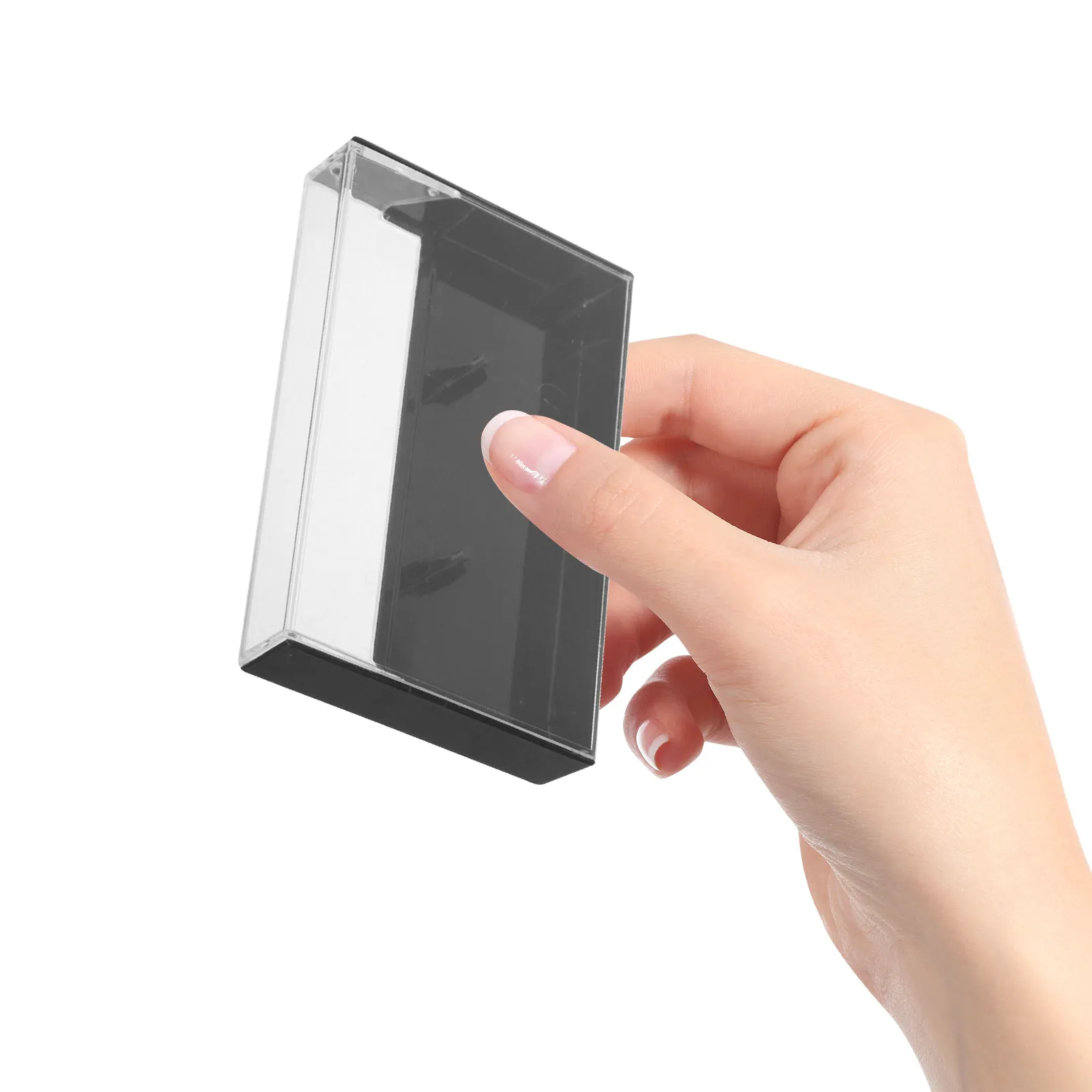 3Pcs Plastic Cassette Tape Storage Case Retro Organizer Compact Dust Protection Holder for Audio Tapes Music Collectors