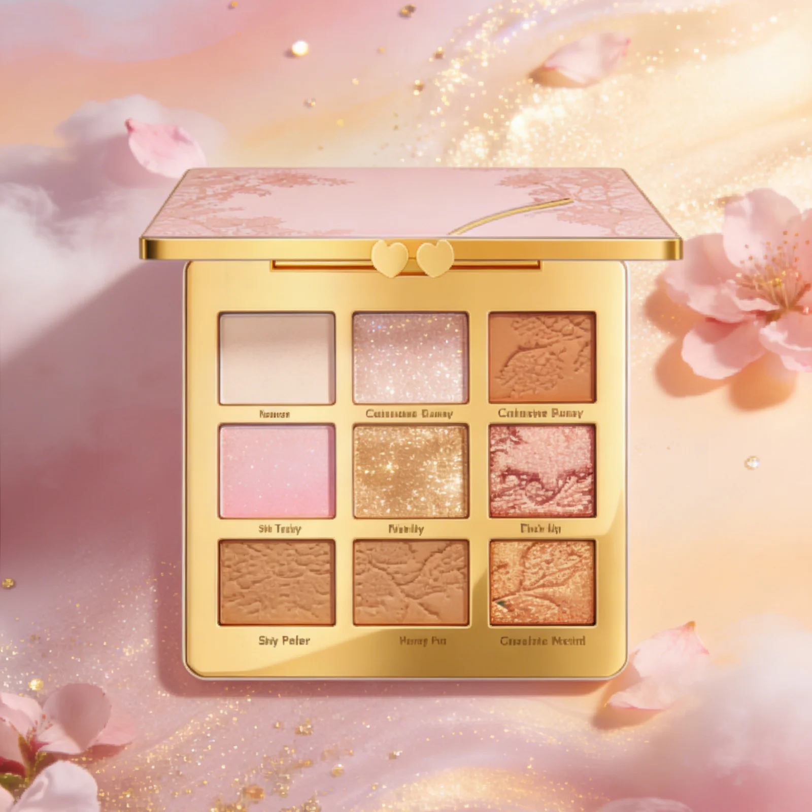 paleta-de-sombras-para-olhos-com-glitter-9-cores-acabamento-brilhante-a-prova-d'Agua-acabamento-fosco-aparencia-natural-paleta-de-maquiagem-com-iluminador