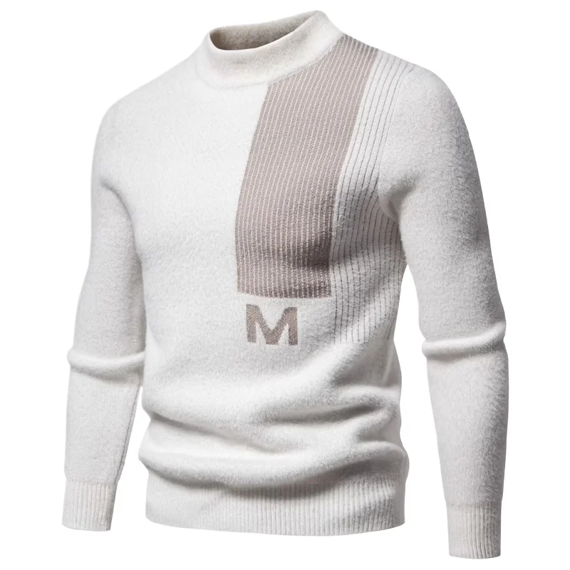 

Pullover Men Sweters for Winter Ugly Christmas Clothing Vintage 2025 Warm Jersey Mohair Jacquard Knitted Mens Designer Sweaters