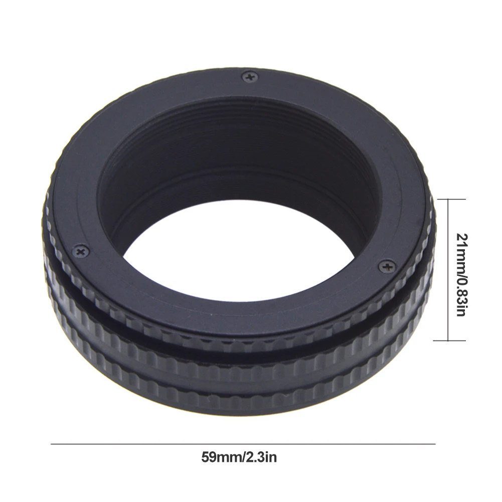 M42 إلى M42 17 مللي متر إلى 31 مللي متر عدسة الكاميرا قابل للتعديل التركيز هيليكويد محول سبائك الألومنيوم التركيز هيليكويد تمديد أنبوب ماكرو أنبوب