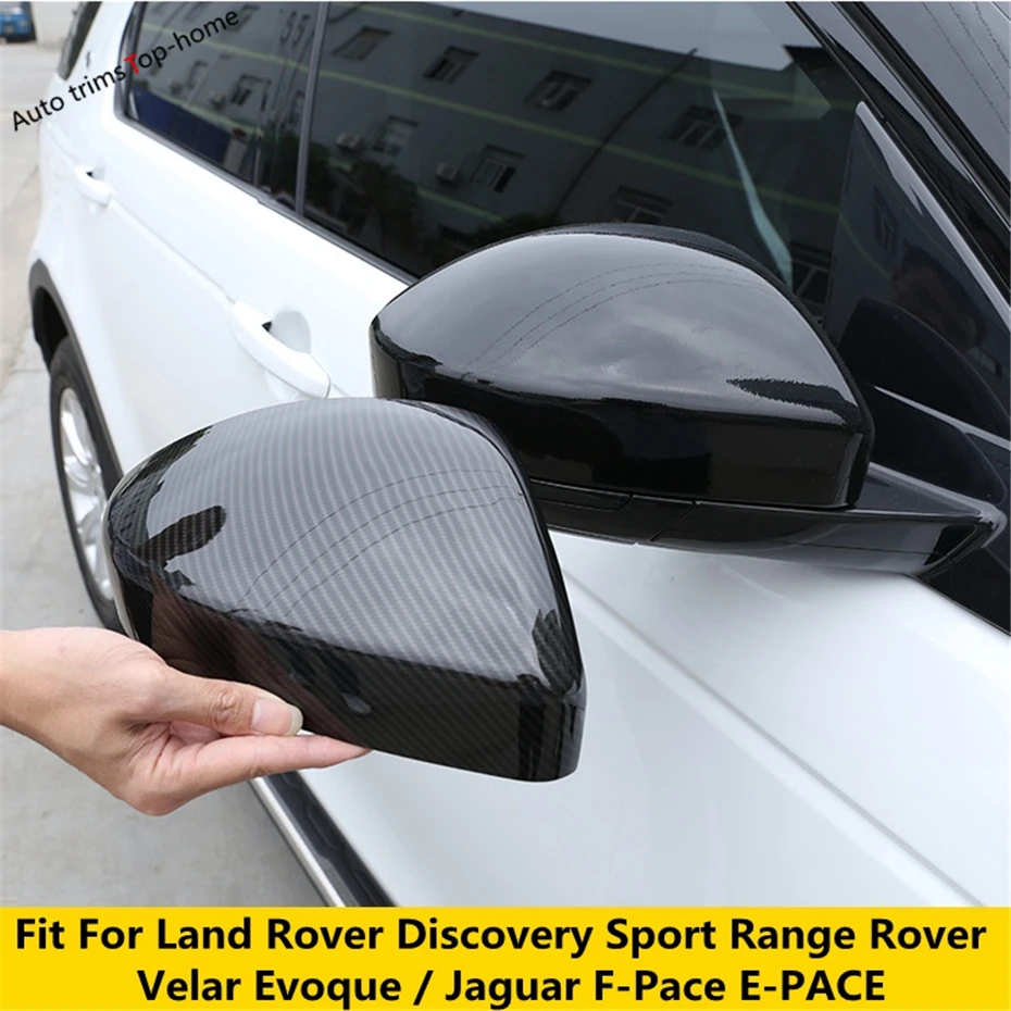 

Rearview Mirror Protector Cap Cover Trim Fit For Land Rover Discovery Sport Range Rover Velar Evoque / Jaguar F-Pace E-PACE