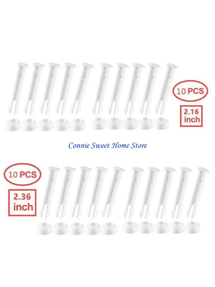 LXAF 10 Pcs Pool Joint Pins & Rubber Seals for Intex Ground Round Metal Frame Pools