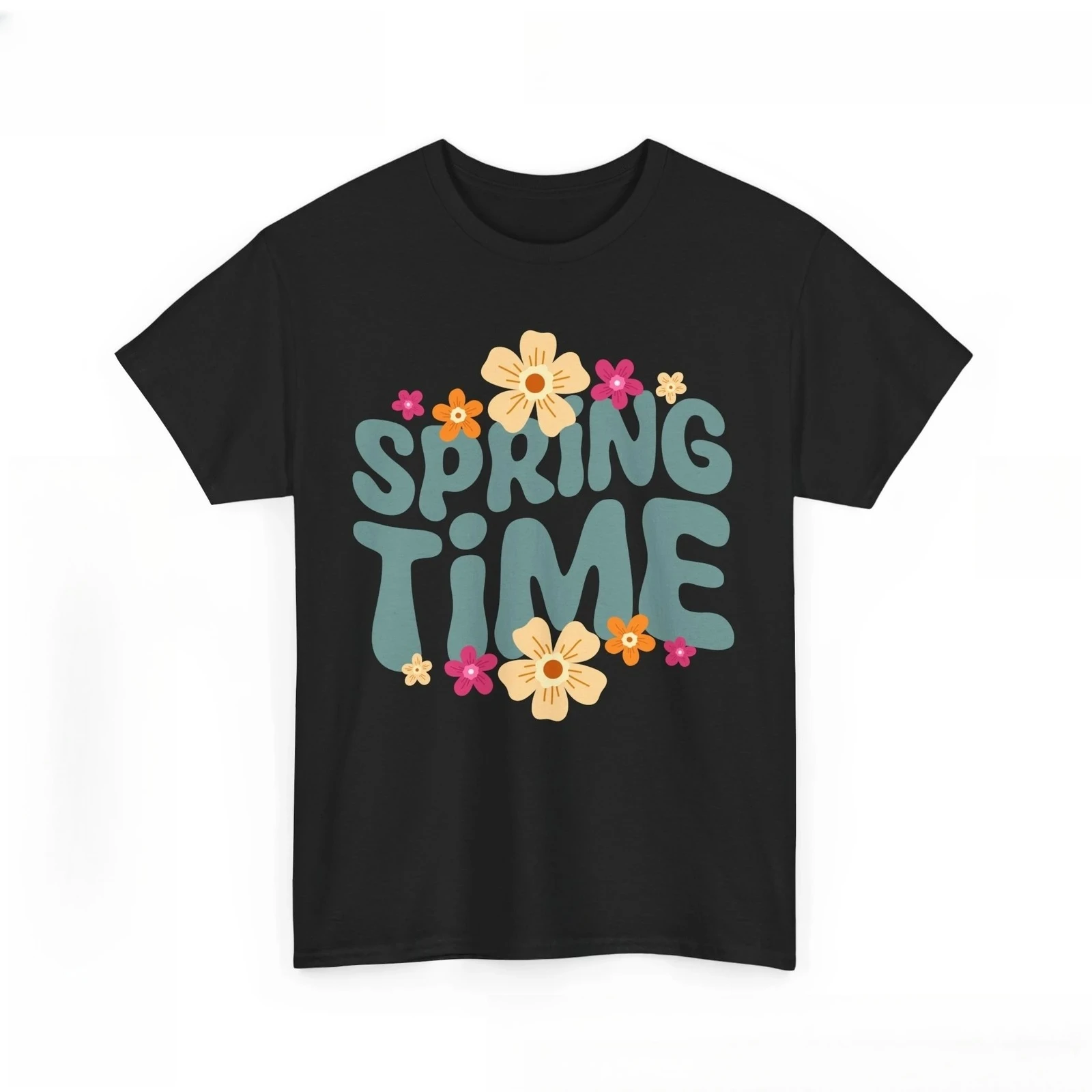 Spring Time Shirt Dancing Petals T-Shirt Blooming Flowers Nature Lover Tee Edgy Casual Urban Tops Couples Rap Holiday Style