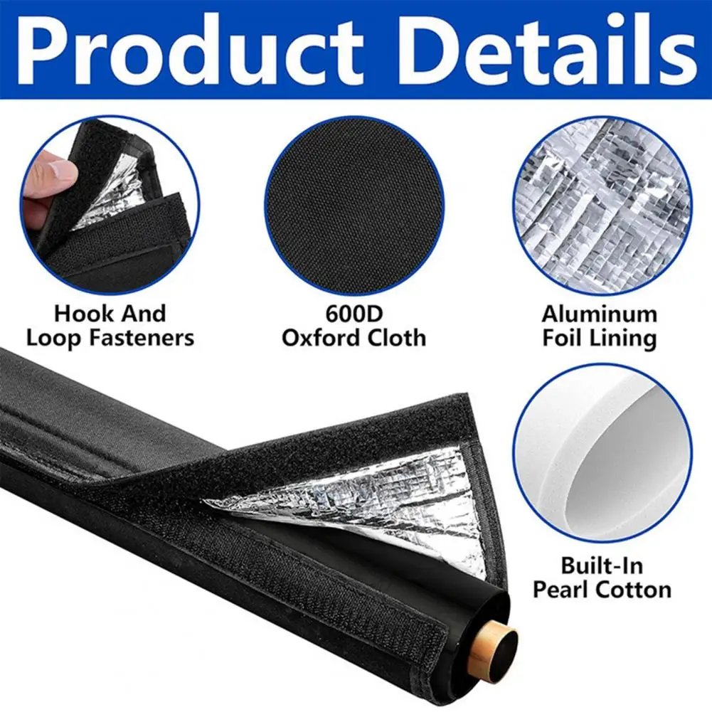 Uv Resistant Pipe Insulation Sleeve Air Conditioner Pipe Insulation Sleeve Uv-resistant Waterproof Hvac Cover Easy to Install