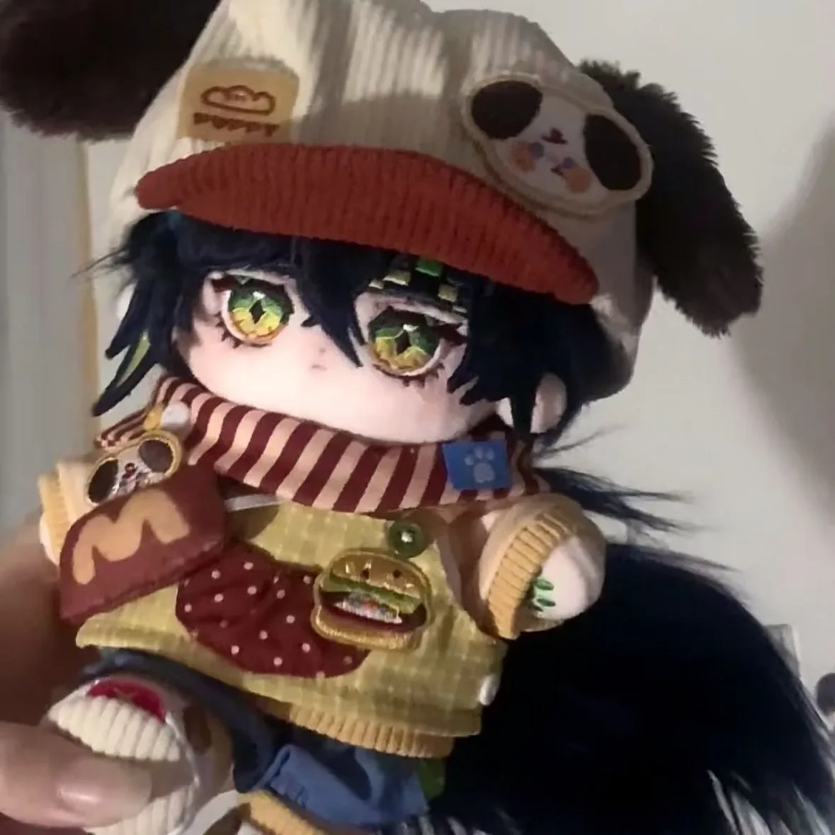 Anime Genshin Impact Kinich 20cm Monster Ear TailHandsome Boy Soft Plush Doll Body Dress Up Stuffed Toys Dolls Figures Xmas Gift