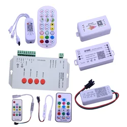 WS2811 WS2812 Controller SP110E SP107E SP108E Bluetooth/WIFI Music Pixel Phone APP Controller for WS2812B WS2815 SK6812 RGBW