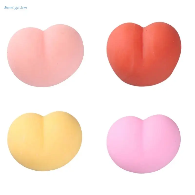 Stretching Peach Butt Decompression Soft TPR Toy Squeeze Fidgets Autisms Favor