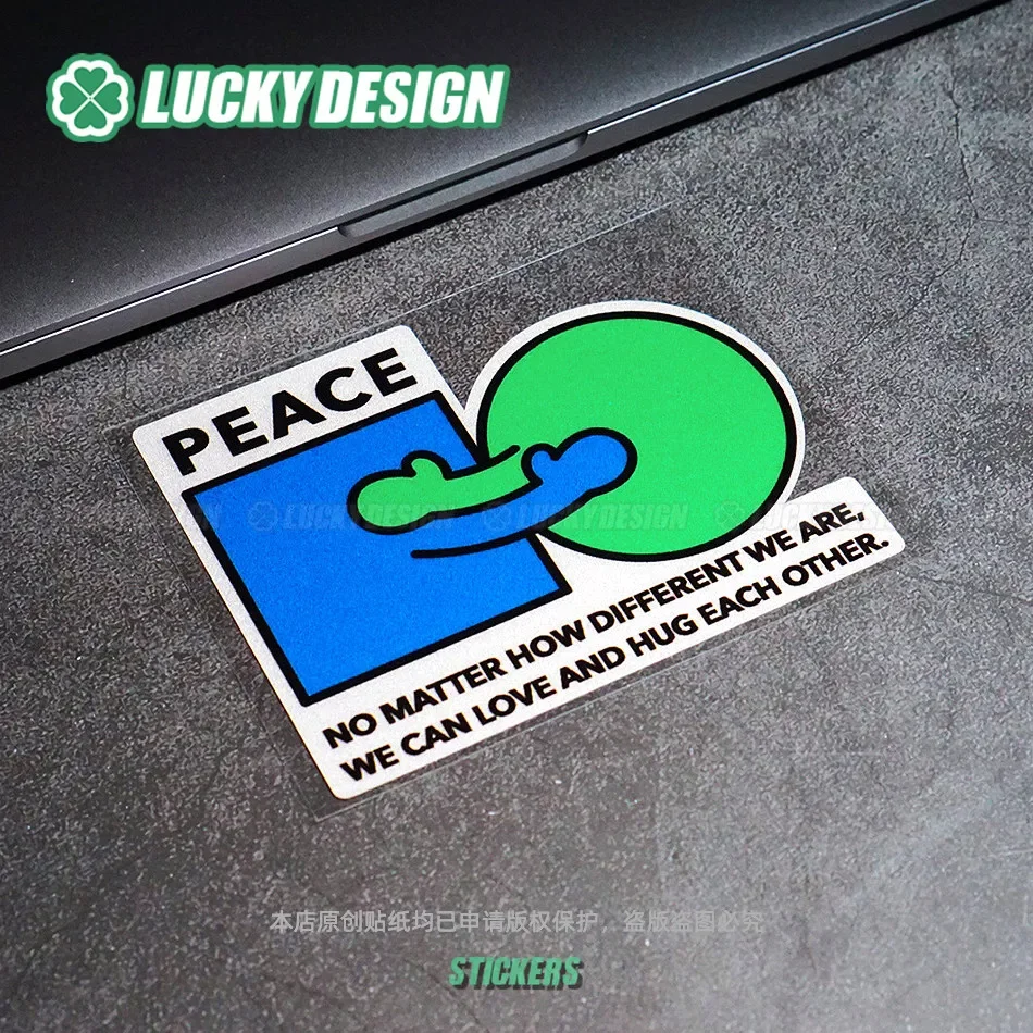 Lucky Waterproof Reflective Vinyl Decal Land Ocean Earth Environmental Offroad Mod Sticker For Motorcycle Car Window