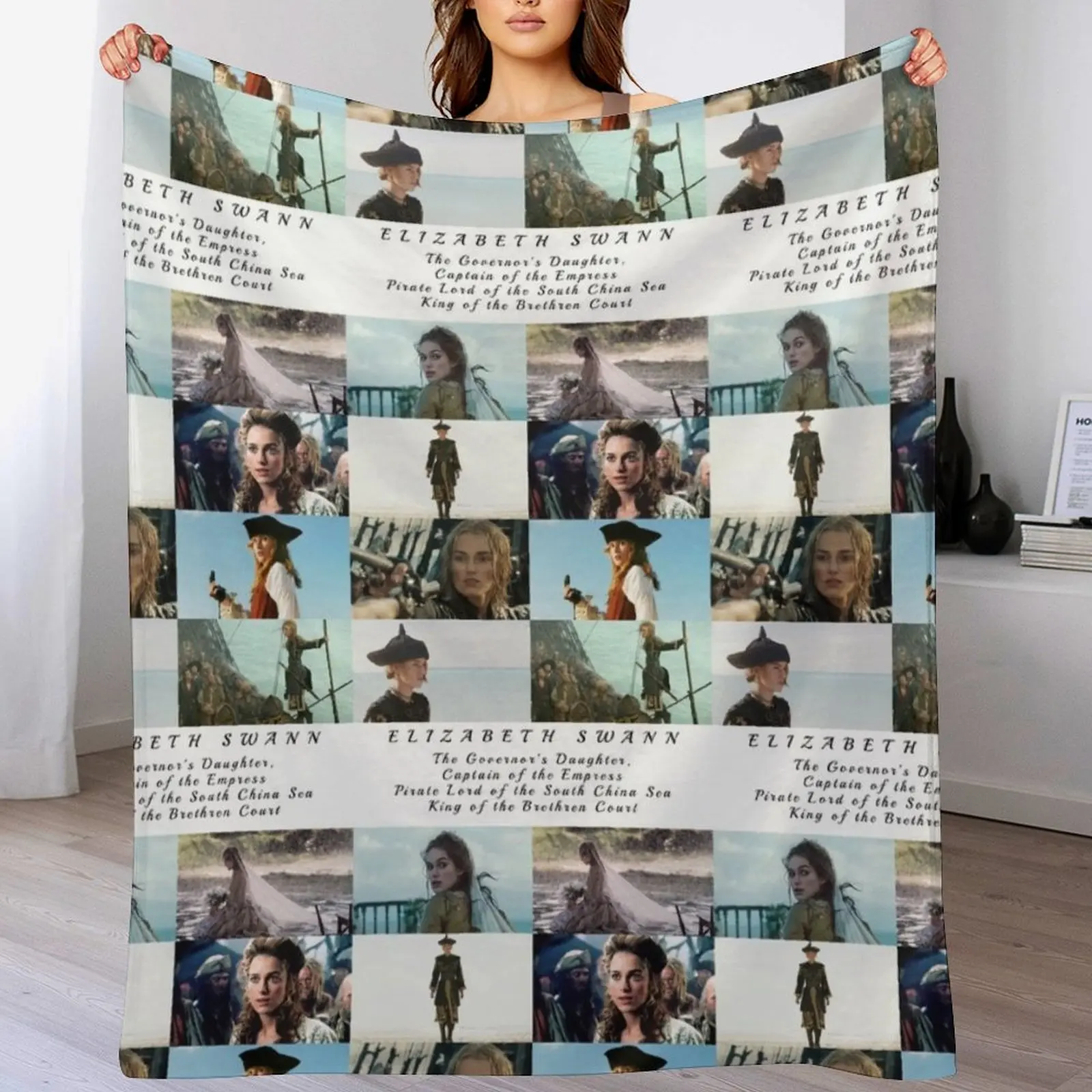 

Elizabeth Swann Throw Blanket Stain Resistant Cozy Warm Blanket