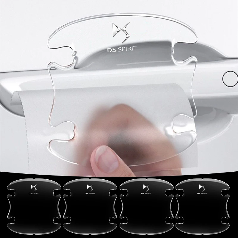

4pcs Car Transparent Door Handle Bowl Protector Film Stickers For DS Citroen C4 Grand Picasso c3 c5 c1 c2 DS Elysee DS3 DS4