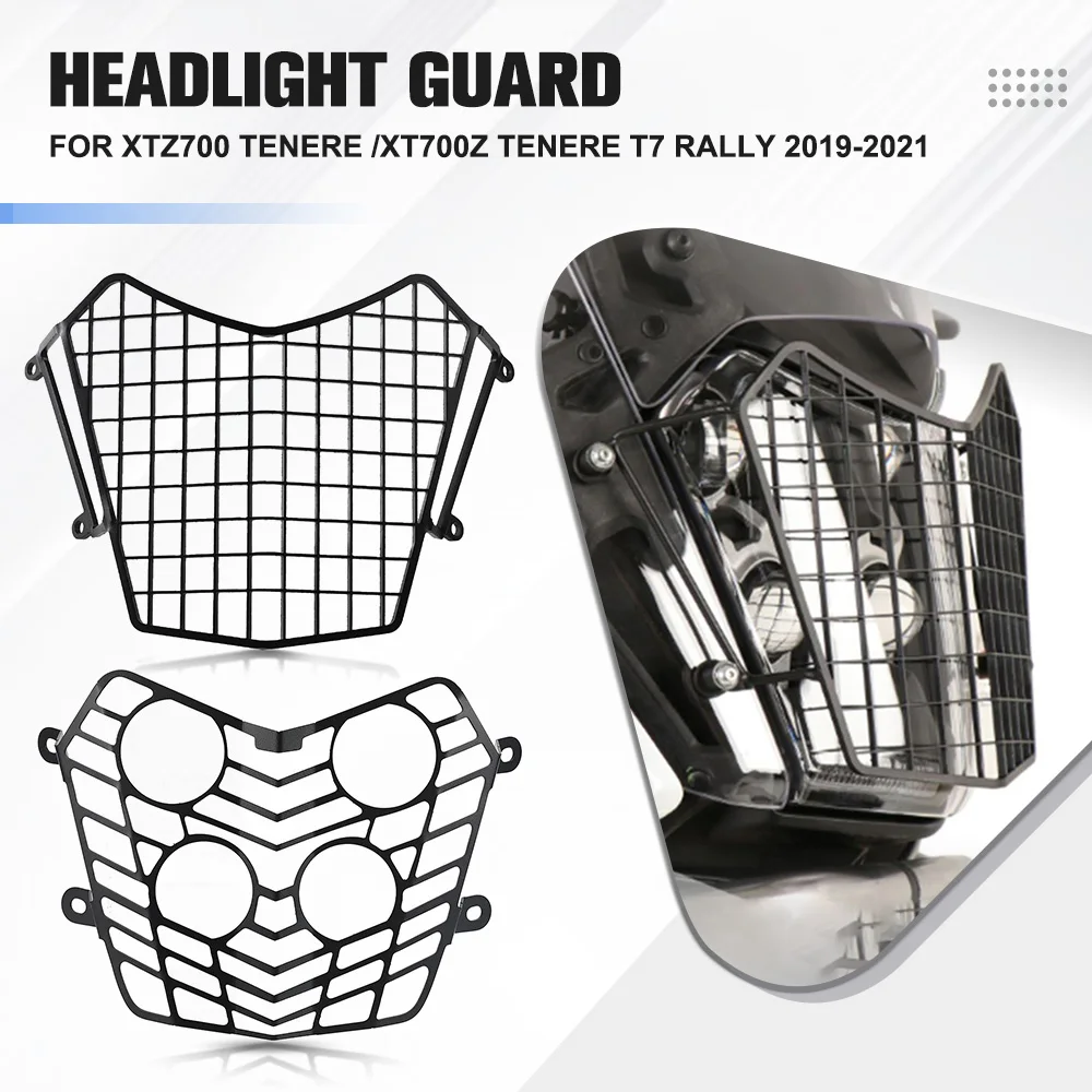 

Motorcycle Headlight Protector Cover Grill For Yamaha XTZ700 Tenere /XT700Z Tenere T7 Rally 2019-2021 Accessorie Stainless Steel