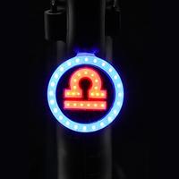 Rear Bicycle Light Constellation Design Bike Rear Light 4 Light Mode Led Bike Tail Light Weather Resistant Rear Red Bike Light