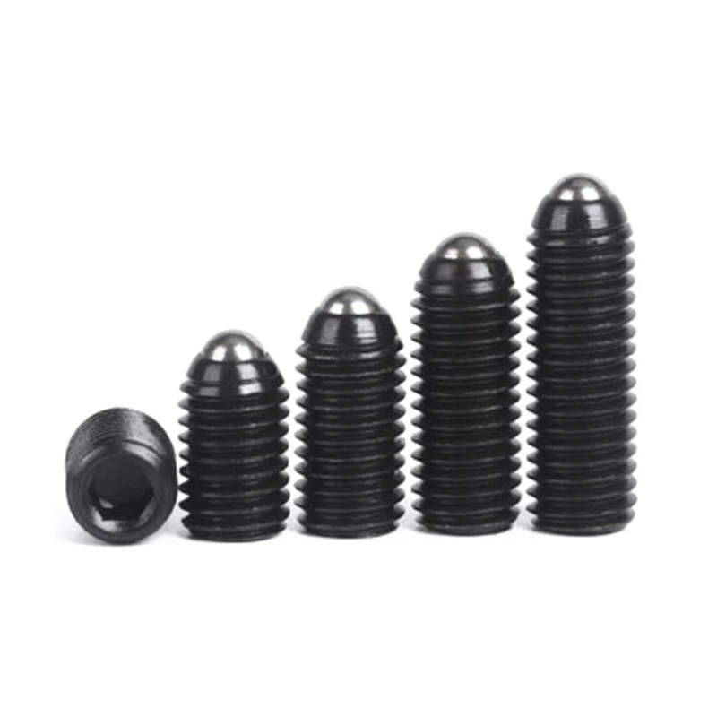 20pcs M6*12 Hex Socket Spring Ball Plunger Set Screw, m6 wave beads positioning marbles tight screws Alloy steel 12.9 grade