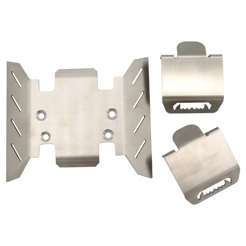 الفولاذ المقاوم للصدأ الهيكل لوحة درع المحور حماية البيض ل 1/6 RC سيارة محوري SCX-6