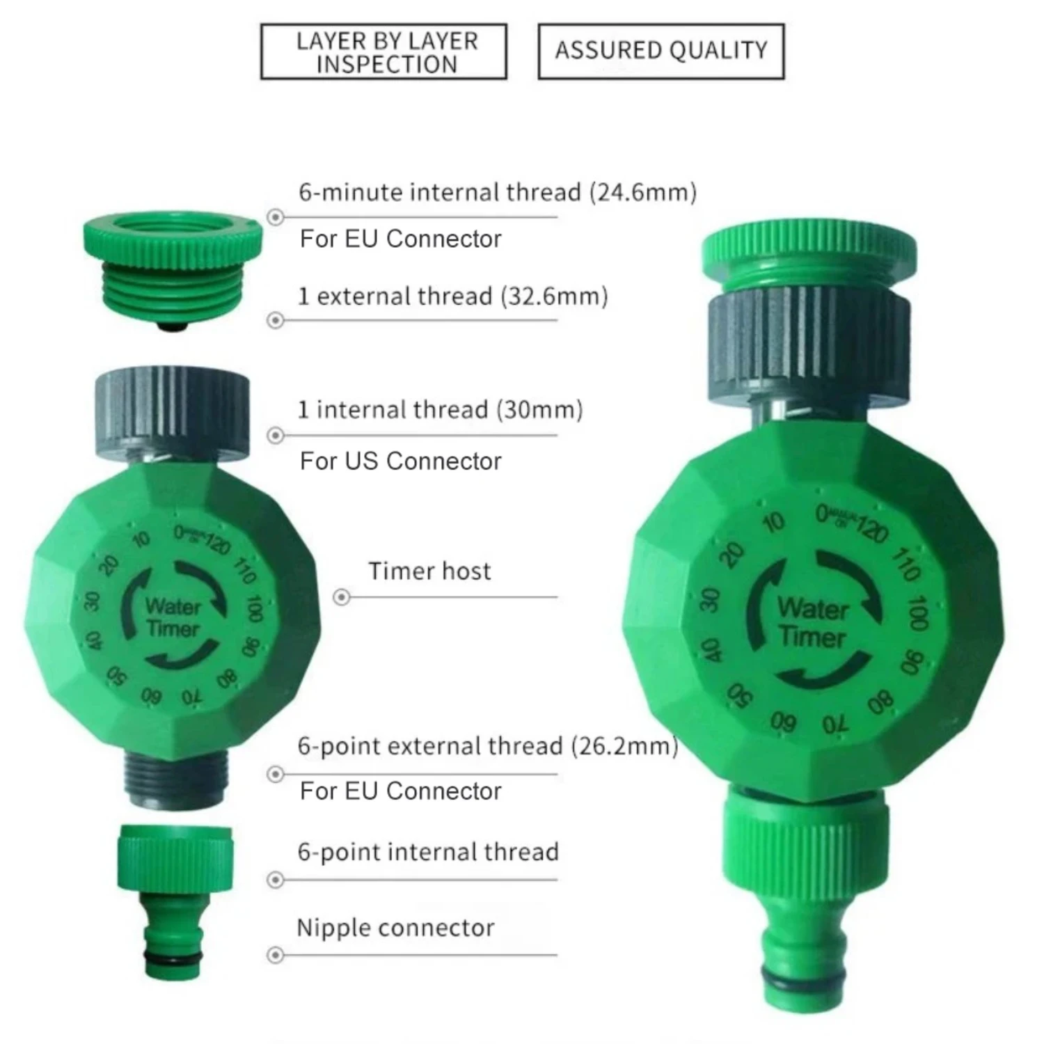 Hot-selling automatic garden irrigation watering timer with cross-border design for efficient watering, 2-hour mechanical timer 