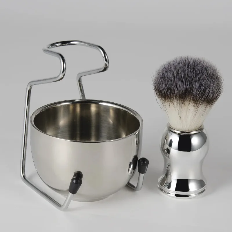 Durable New Beauty Design Men Shaving Bowl Mug Brush Soap Dish Stand Holder Portable Shaving Razor Beard Clean Shaver Kits Set