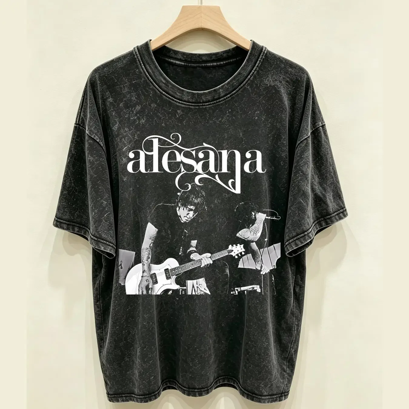 washed T Shirt NEW Rare Alesana Band Member For Fan Black Al AC1133 vintage Washed homme Slightly designer clothes Breathable