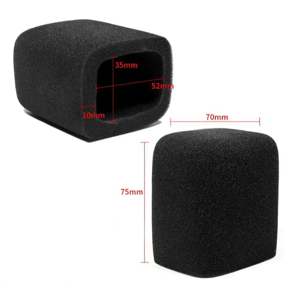 Piezas de repuesto, cubierta de espuma para micrófono a prueba de viento, cubiertas de esponja elásticas para micrófono, filtro Pop de micrófono reutilizable transpirable para LEWITT