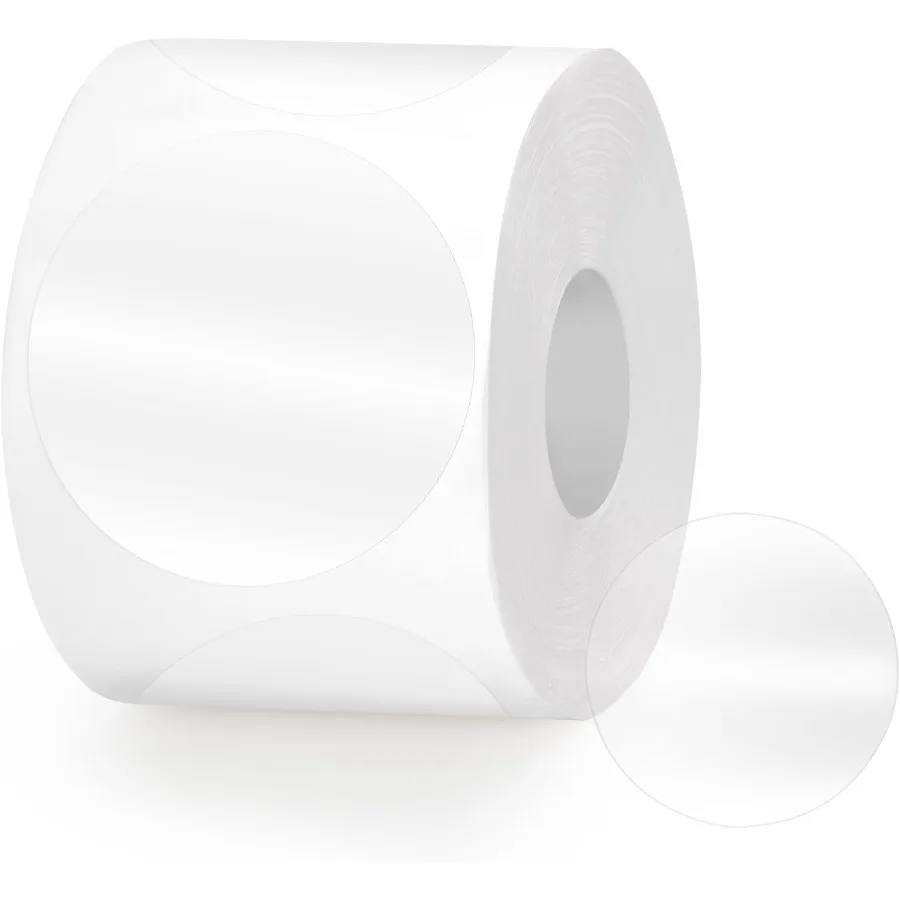 

500 шт. 1 дюйм круглые прозрачные водонепроницаемые мешалки самоклеящиеся уплотнения мешалки для упаковки конверт косметическая коробка почтовый круг