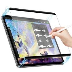 Magnetic Paper Film For Samsung Galaxy Tab S10 Plus 12.4 2024 S10 Ultra 14.6 S9 FE Plus S7 FE S8Plus S6 Lite A8 A9 A7 Lite