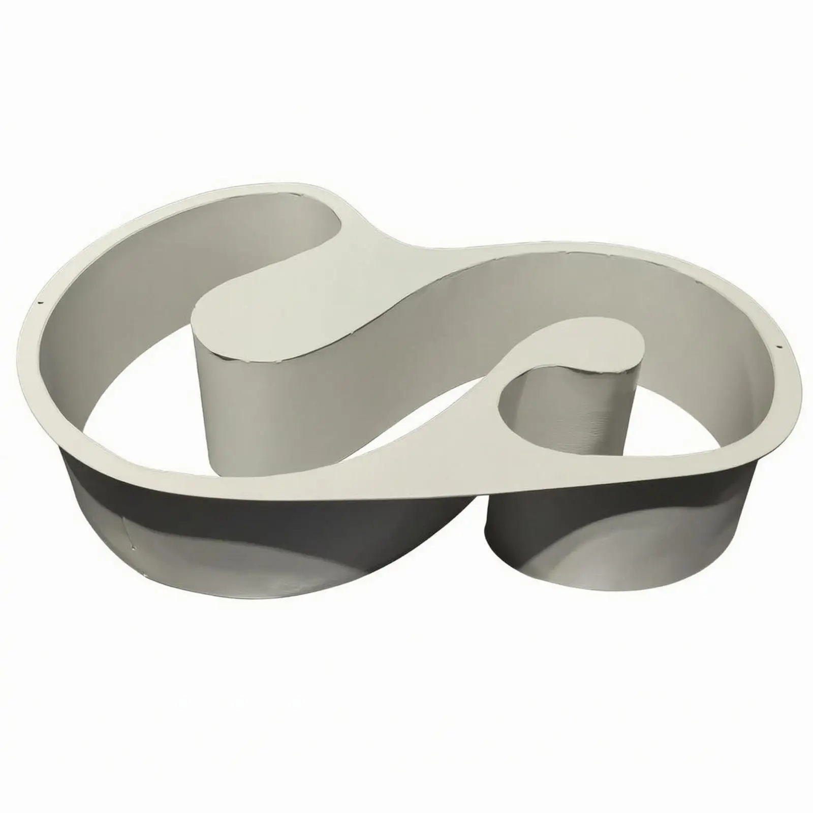 Elegant Stainless Steel Seafood Shaper Mold S Curve Plating Form for Creative Appetizer Styling Decorative Metal Tray