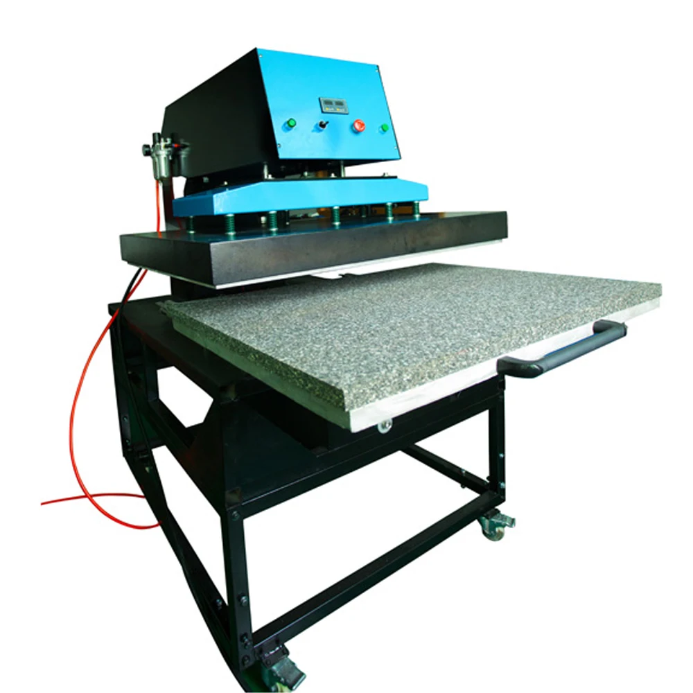 New Big Size Semi-Automatic Garment Flatbed Single Station Pneumatic Multicolor Heat Press 220/380V