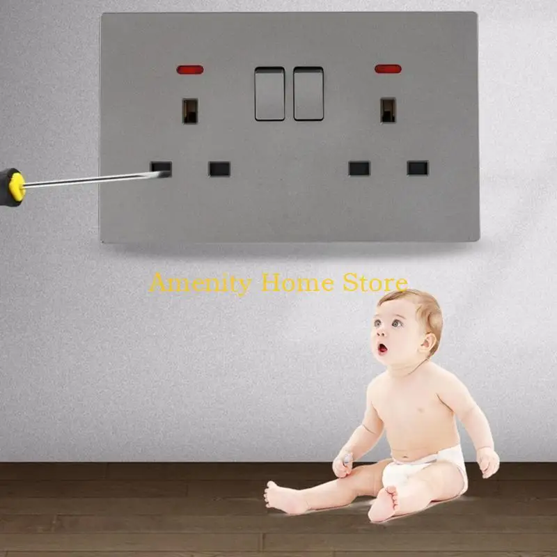 

F26C Easy Access for Fridges Freezer Wall Sockets 3-Hole Wall Outlet Multifunction